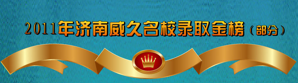 2011年济南威久名校录取金榜